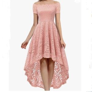 Pink LACE COCKTAIL DRESS XL